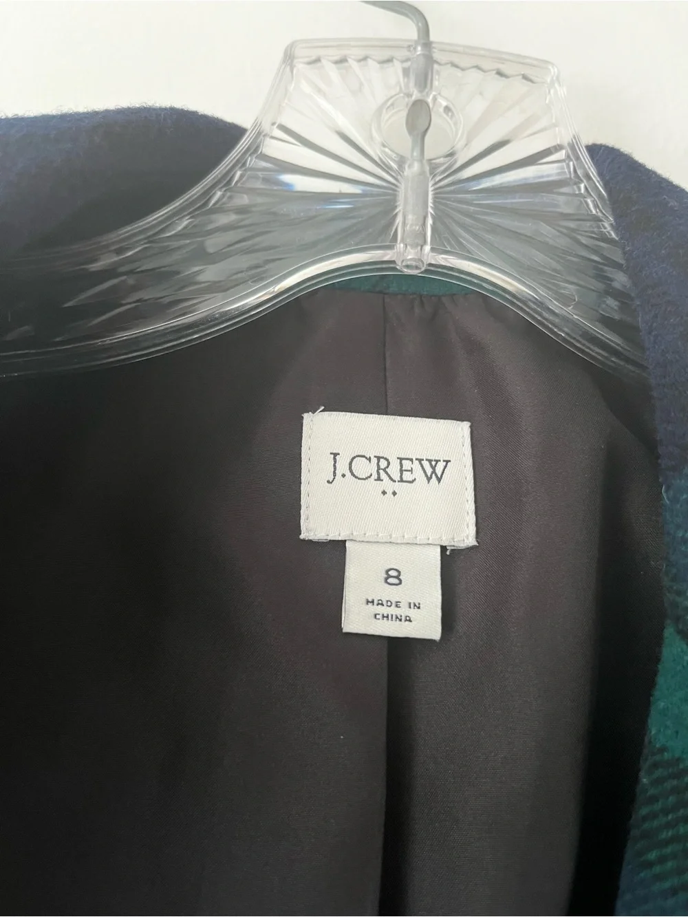 J Crew Factory Black Watch Wool Blend Schoolboy Blazer Tartan Preppy 8